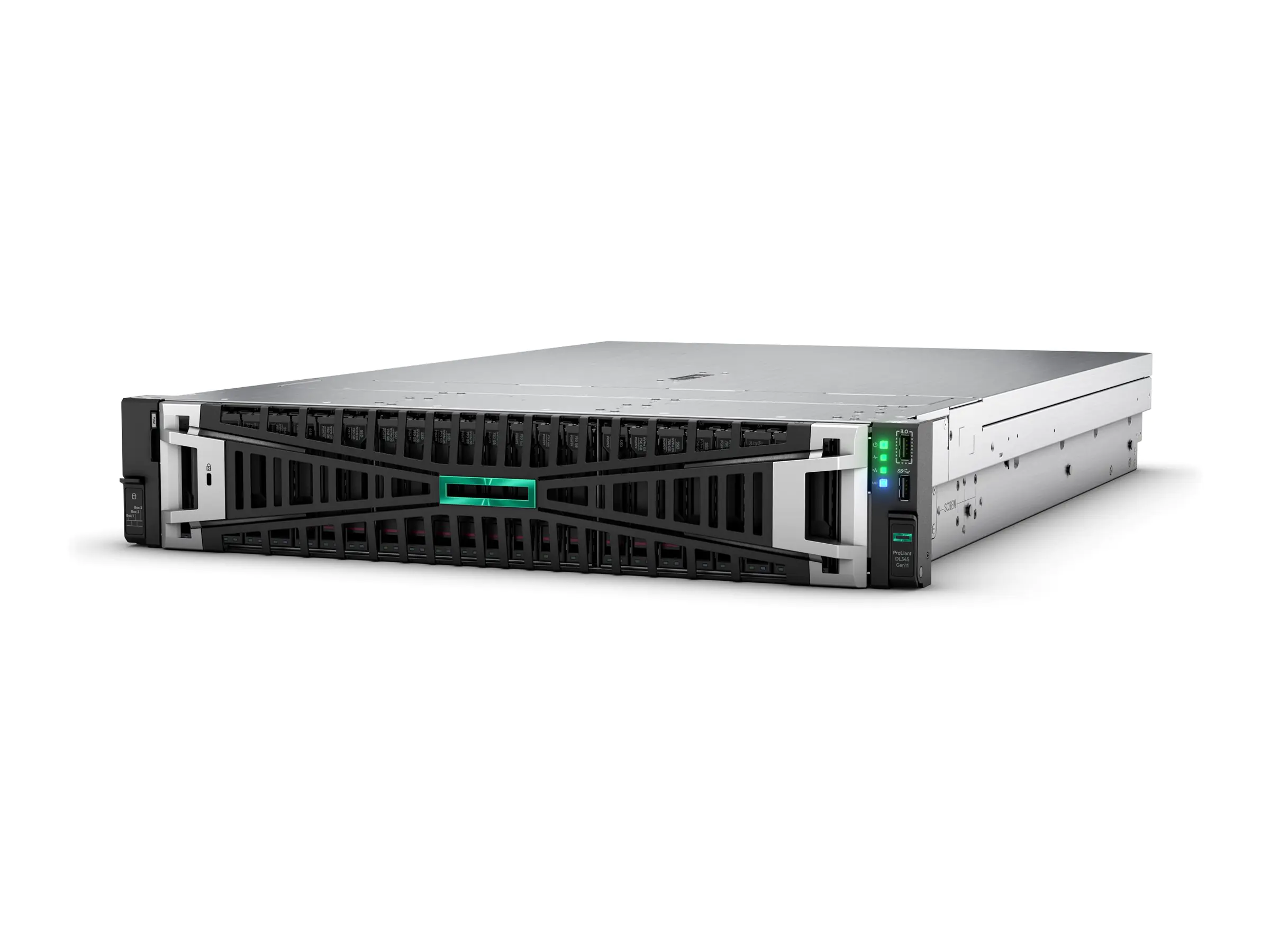 HPE ProLiant DL345 Gen11 - Server - Rack-Montage - 2U - 1-Weg - 1 x EPYC 9115 / 2.6 GHz - RAM 64 GB - SATA/SAS - Hot-Swap 8.9 cm (3.5") P81838-425
