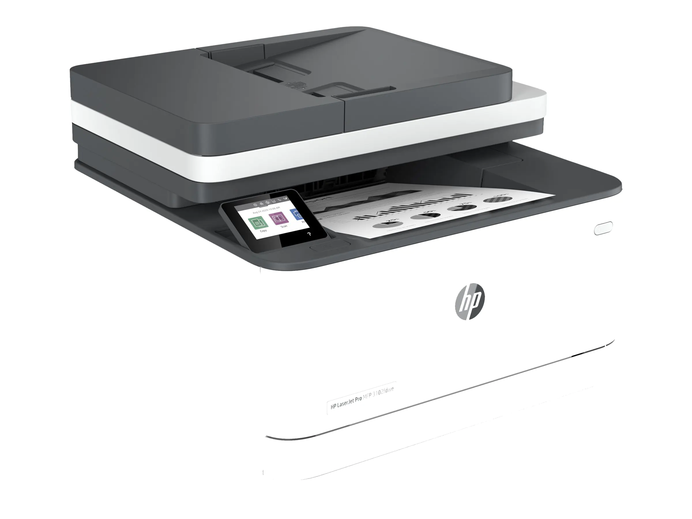 HP LaserJet Pro MFP 3102fdwe - Multifunktionsdrucker - s/w - Laser - Legal (216 x 356 mm) (Original) - A4/Legal (Medien) - bis zu 33 Seiten/Min. (Kopieren) - bis zu 33 Seiten/Min. (Drucken) - 250 Blatt - 33.6 Kbps - LAN, Wi-Fi(n), Bluetooth