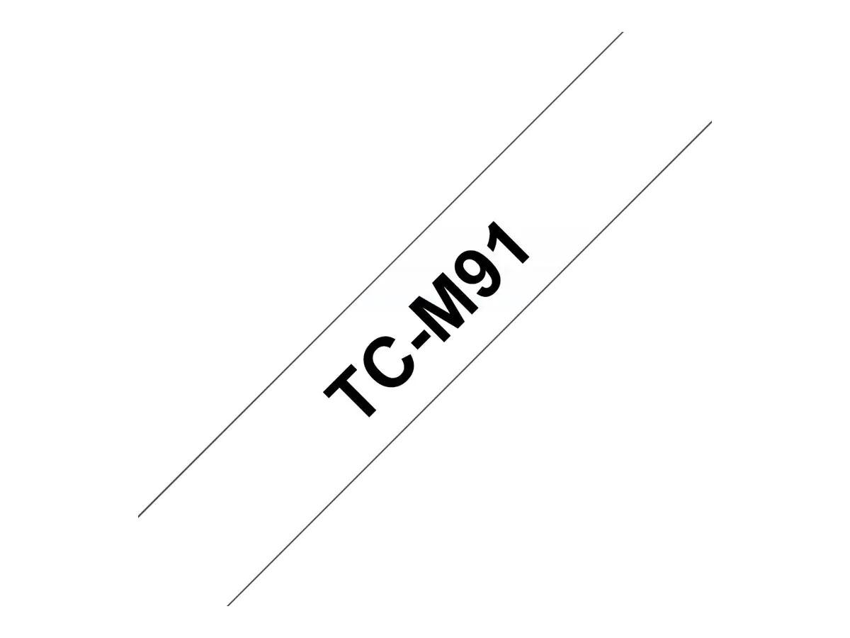 Brother TCM91 - Matt - 9 mm x schwarz auf durchsichtig - Band - für P-Touch PT-2000, PT-3000, PT-500, PT-5000, PT-8E