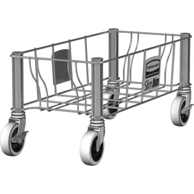Rubbermaid Transportroller Slim Jim 1968468 Edelstahl Rubbermaid Transportroller Slim Jim 1968468 Edelstahl