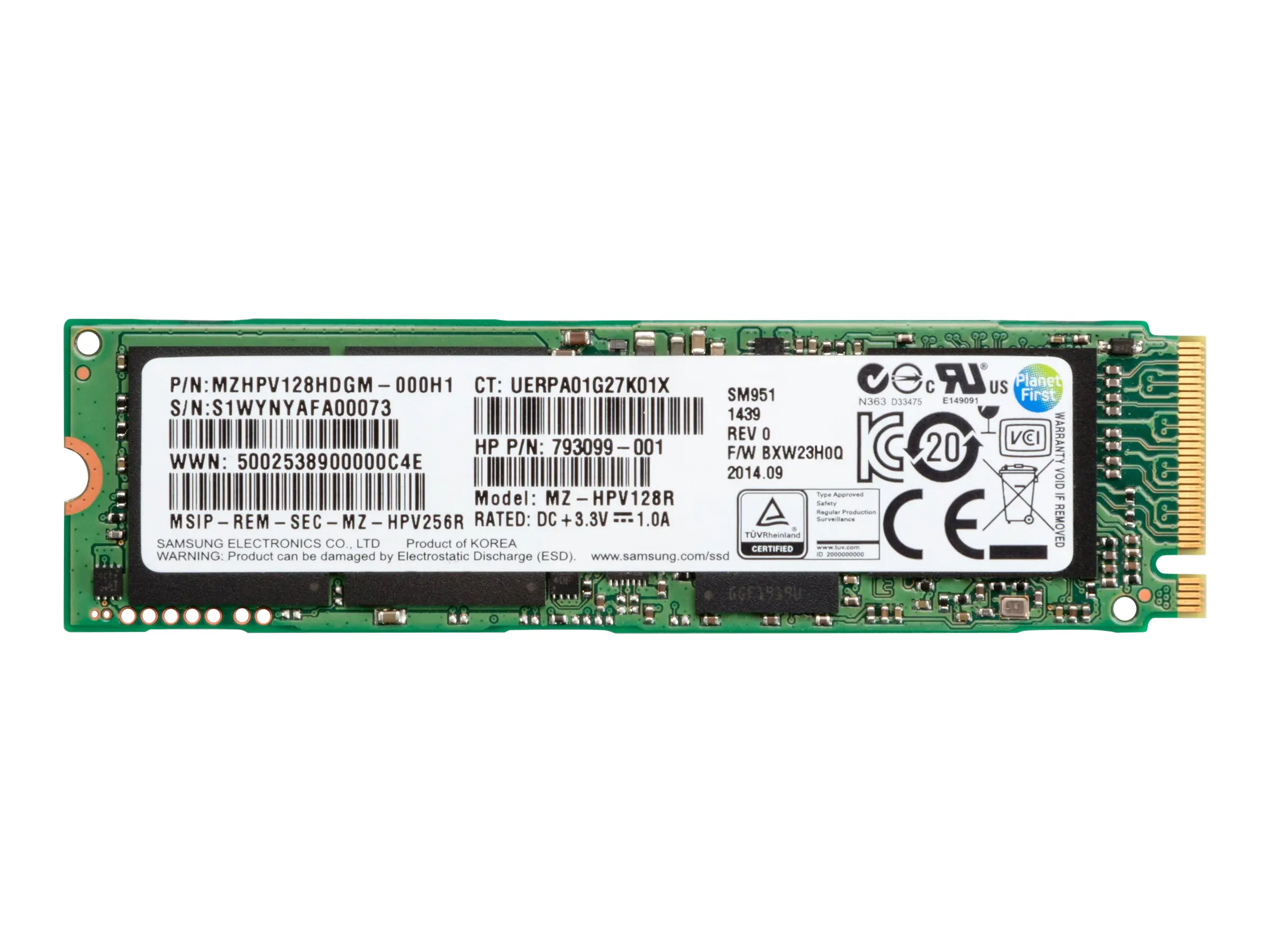 HP Z Turbo Drive - 512 GB SSD - intern - M.2 - PCI Express 3.0 x4 (NVMe) - für Workstation Z4 G4, Z6 G4