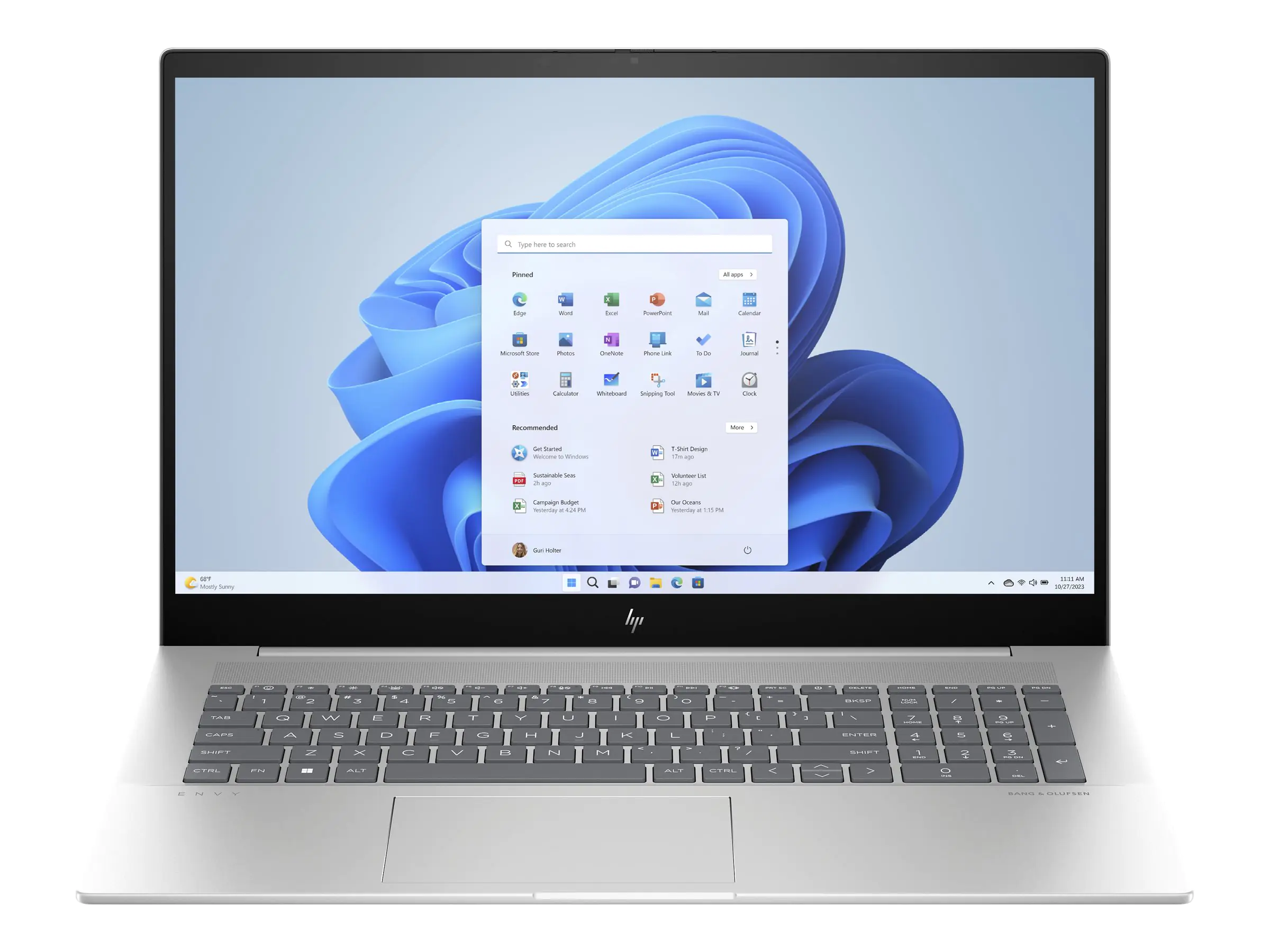 HP ENVY Laptop 17-cw0074ng - Intel Core i7 13700H / 2.4 GHz - Win 11 Home - Intel Iris Xe Grafikkarte - 32 GB RAM - 1 TB SSD NVMe - 43.9 cm (17.3") IPS 1920 x 1080 (Full HD) - Wi-Fi 6E, Bluetooth - natürlich silberfarben (Basis), Natural Silver Aluminium