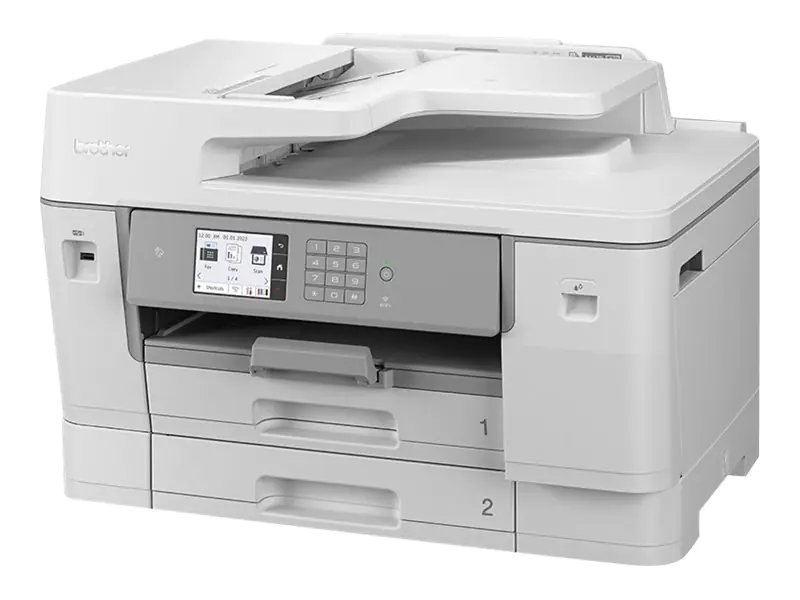 Brother MFC-J6955DW - Multifunktionsdrucker - Farbe - Tintenstrahl - A3/Ledger (Medien) - bis zu 25 Seiten/Min. (Kopieren) - bis zu 30 Seiten/Min. (Drucken) - 600 Blatt - 33.6 Kbps - USB 2.0, LAN, Wi-Fi(n), NFC, USB 2.0-Host Brother MFC-J6955DW - Multifunktionsdrucker - Farbe - Tintenstrahl - A3/Ledger (Medien) - bis zu 25 Seiten/Min. (Kopieren) - bis zu 30 Seiten/Min. (Drucken) - 600 Blatt - 33.6 Kbps - USB 2.0, LAN, Wi-Fi(n), NFC, USB 2.0-Host