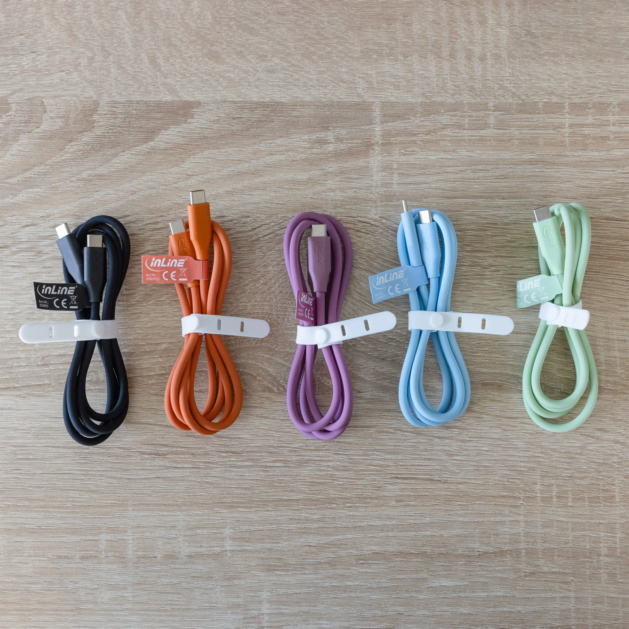 InLine USB 2.0 Kabel - USB-C Schnellladekabel 100W - Papaya/orange 1m