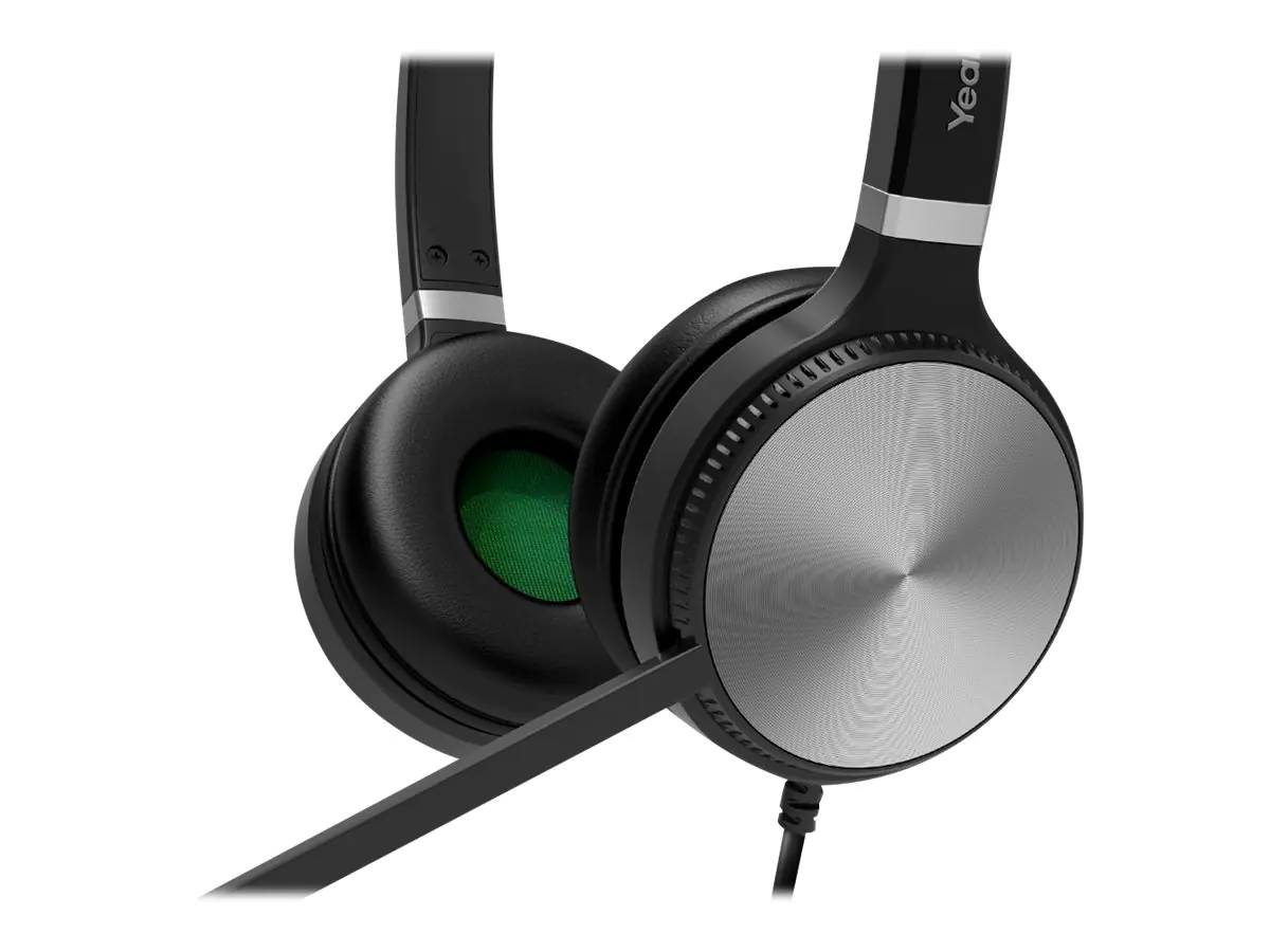 Yealink YHS36 Dual - Headset - On-Ear - kabelgebunden - Schwarz und Silber