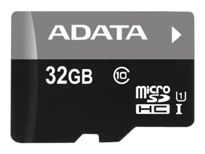ADATA Premier - Flash-Speicherkarte (microSDHC/SD-Adapter inbegriffen) - 32 GB - UHS Class 1 / Class10 - microSDHC UHS-I - für Einzelhandelskunden