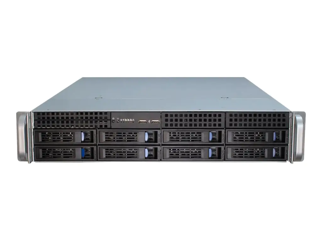 Inter-Tech IPC 2U-2408 - Rack-Montage - 2U - SSI EEB - SATA/SAS - Hot-Swap - keine Spannungsversorgung (EPS2U) - USB