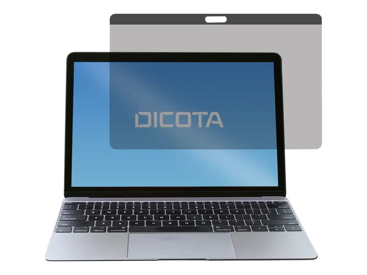 Dicota Secret - Blickschutzfilter für Notebook - 2-Wege - entfernbar - magnetisch - 30.5 cm (12") - Schwarz - für Apple MacBook (12 Zoll)