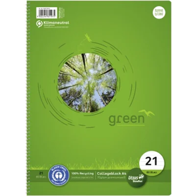 Staufen Collegeblock Green 608570010 DIN A4 70g lin. ws 80Bl Staufen Collegeblock Green 608570010 DIN A4 70g lin. ws 80Bl
