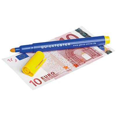 GENIE® Geldscheinprüfstift Quicktester EUR, USD, GBP, CHF 1,5mm GENIE® Geldscheinprüfstift Quicktester EUR, USD, GBP, CHF 1,5mm
