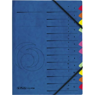 Herlitz Ordnungsmappe A-Z 5001128 12 Fächer blau Herlitz Ordnungsmappe A-Z 5001128 12 Fächer blau