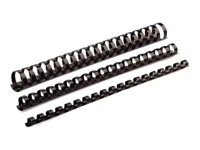 Fellowes Plastikbinderücken COMB 5345707 8mm schwarz 100 St./Pack.