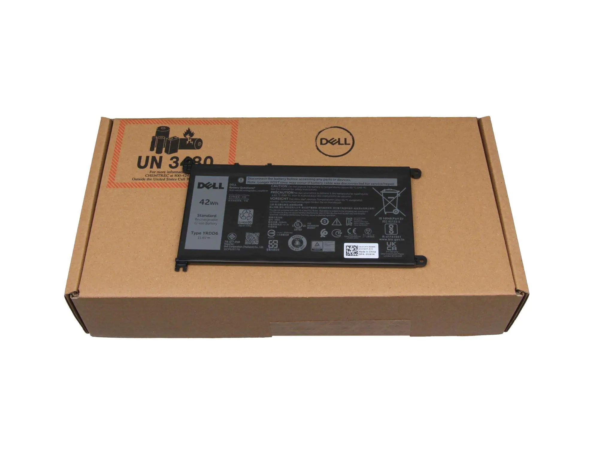 Dell Battery 3C 42Wh YRDD6 - Batterie - 3.500 mAh