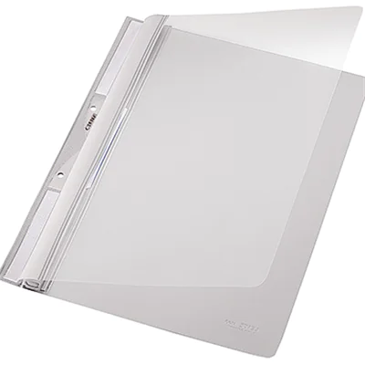 Leitz Einhakhefter 41900085 DIN A4 kfm. Heftung PVC grau