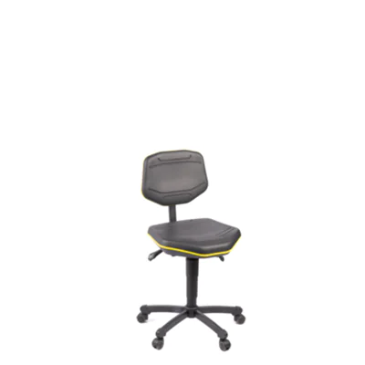 meychair Arbeitsdrehstuhl Pro+ W30 ca. 51,5-65,5cm Stahl schwarz/gelb