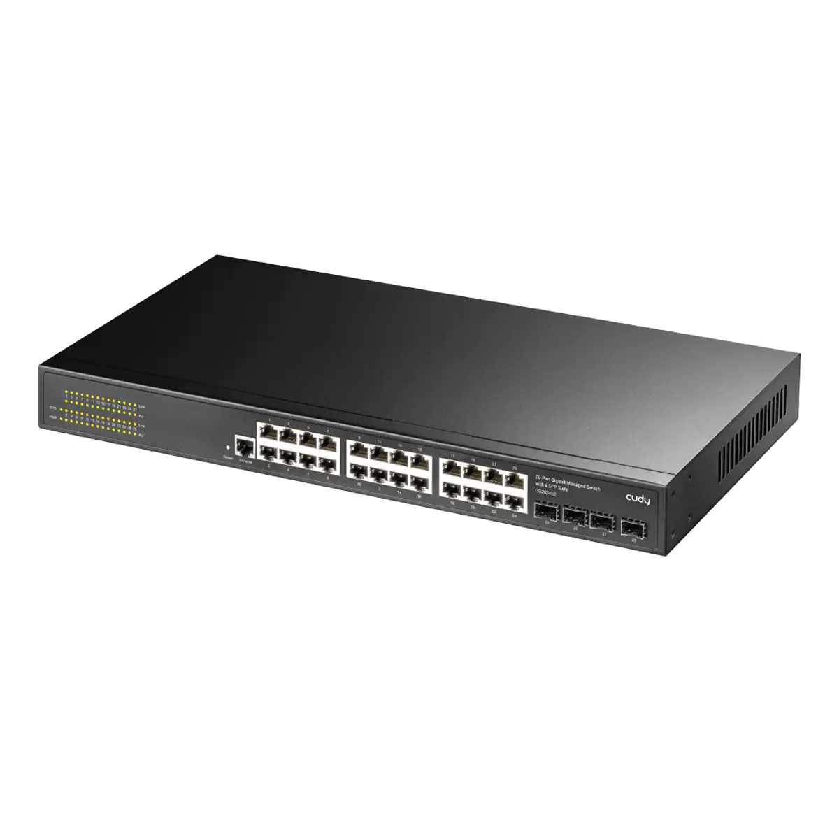 CUDY GS2024S2, Managed, L2/L3, Gigabit Ethernet (10/100/1000), Rack-Einbau, 1U