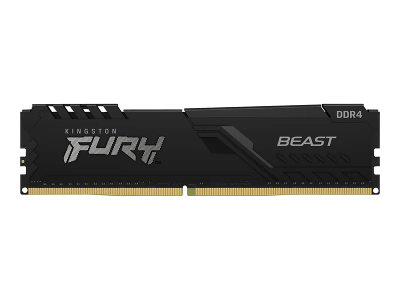 Kingston FURY Beast - DDR4 - Modul - 16 GB - DIMM 288-PIN - 3200 MHz / PC4-25600 - CL16 - 1.35 V - ungepuffert - non-ECC - Schwarz Kingston FURY Beast - DDR4 - Modul - 16 GB - DIMM 288-PIN - 3200 MHz / PC4-25600 - CL16 - 1.35 V - ungepuffert - non-ECC - Schwarz