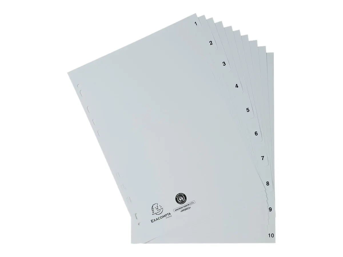 Exacompta Register 1710E A4 PP 1-10 gr