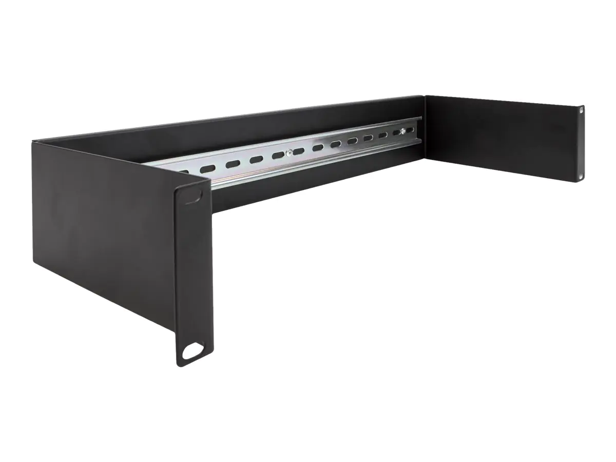 Delock - DIN Schienenpanel - Rack montierbar - Schwarz - 1U - 48.3 cm (19")