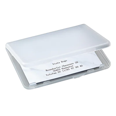 SIGEL Visitenkartenetui VA140 89x57mm Kunststoff transparent SIGEL Visitenkartenetui VA140 89x57mm Kunststoff transparent