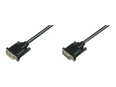 ASSMANN - DVI-Verlängerungskabel - Dual Link - DVI-D (W) zu DVI-D (M) - 10 m - geformt - Schwarz