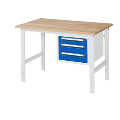 RAU Arbeitstisch Tom 1.250 x 760-1.080 x 800 mm (B x H x T)