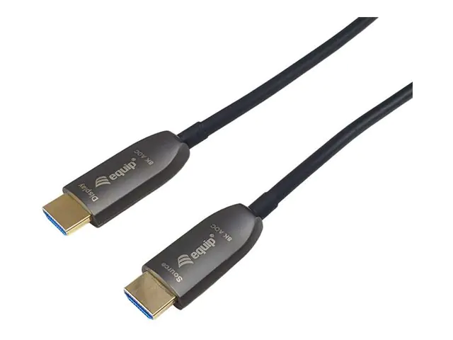 Equip Ultra High Speed - HDMI-Kabel mit Ethernet - HDMI männlich zu HDMI männlich - 50 m - Glasfase