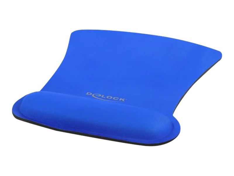 DeLOCK Ergonomic - Mauspad mit Handgelenkpolsterkissen - Blau
