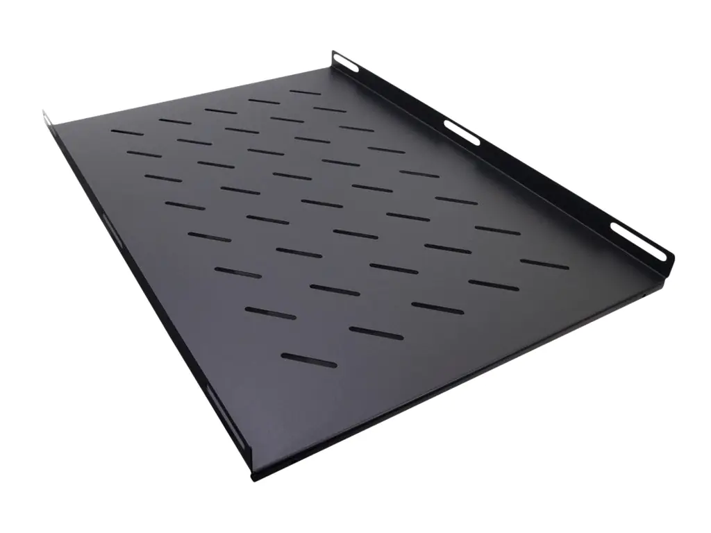 Inter-Tech SW-650/1000 - Rack - Regal - Seite - Schwarz, RAL 9005 - 1U - 48.3 cm (19") (Packung mit 2)
