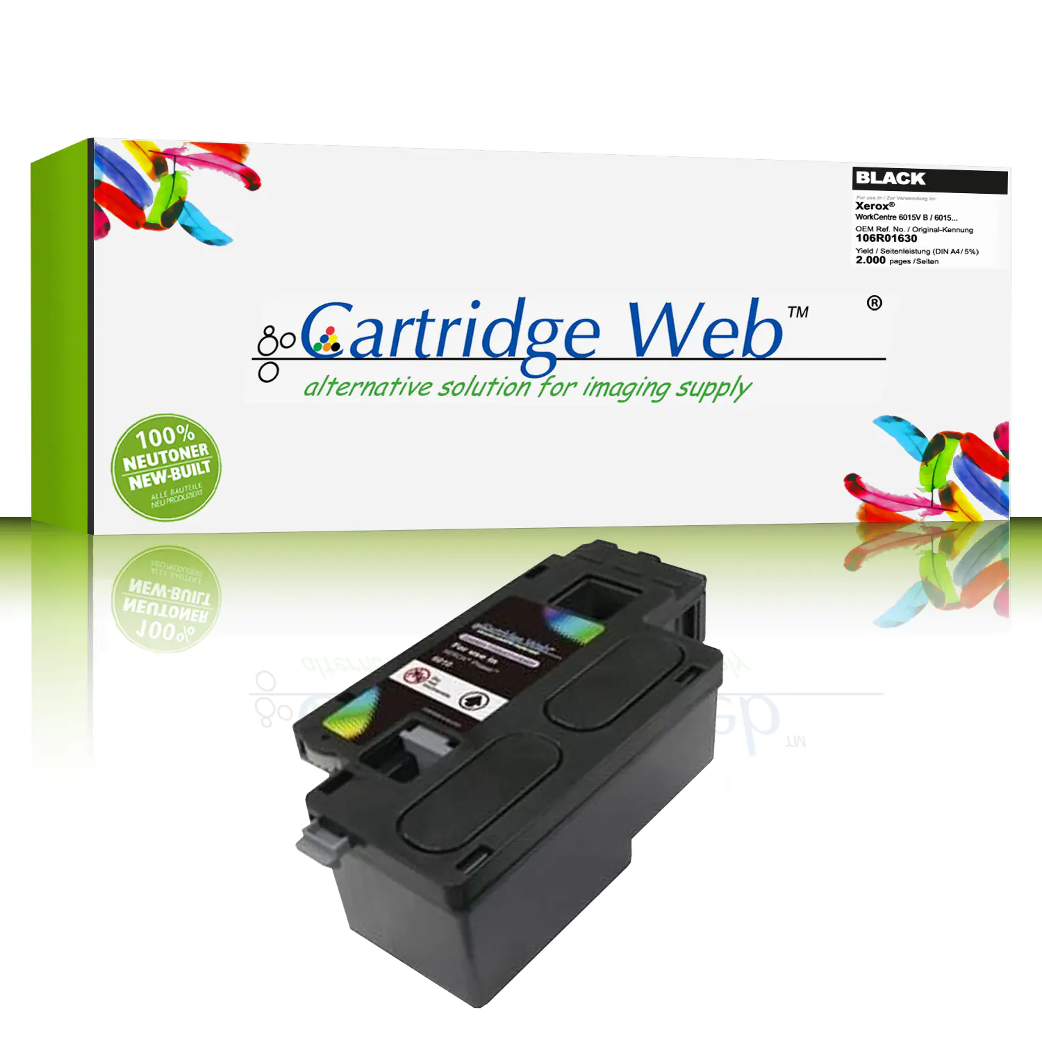 CartridgeWeb Toner kompatibel zu Xerox 106R01630 schwarz 2.000 Seiten