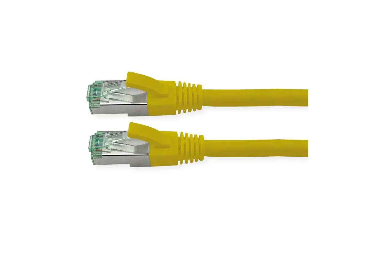 ROLINE RM S/FTP Patchkabel Kat6A/Kl.EA TPE gelb 7m - FTP - PIMF