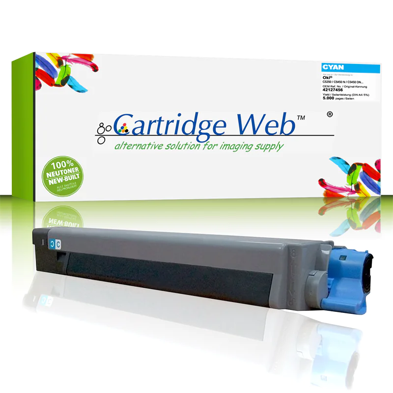 CartridgeWeb Toner kompatibel zu Oki 42127456 cyan 5.000 Seiten