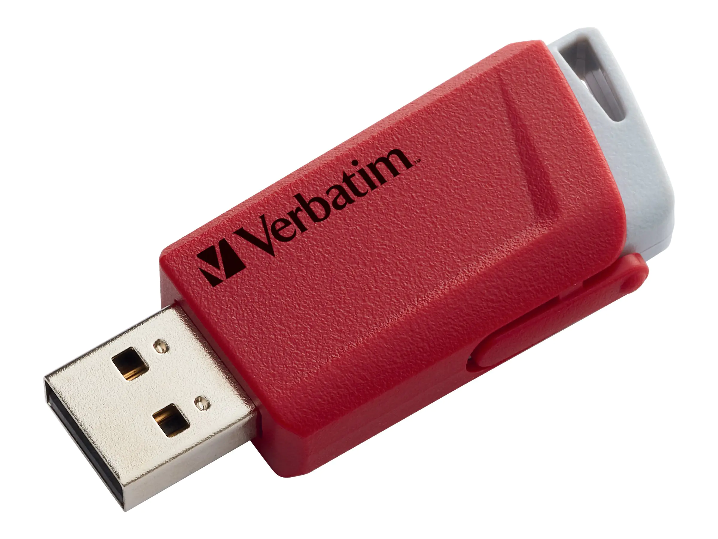 Verbatim Store 'n' Click - USB-Flash-Laufwerk - 16 GB - USB 3.2 Gen 1 - Blau, Gelb, Rot (Packung mit 3)