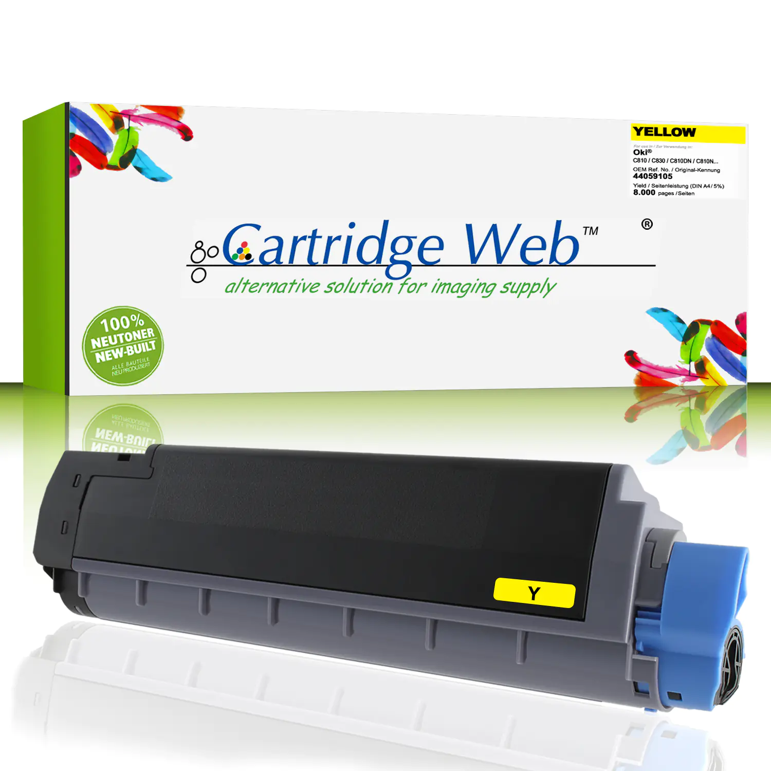 CartridgeWeb Toner kompatibel zu Oki 44643001 gelb 7.300 Seiten CartridgeWeb Toner kompatibel zu Oki 44643001 gelb 7.300 Seiten
