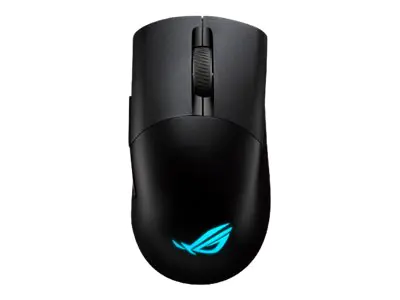 ASUS ROG Keris Wireless AimPoint - Maus - ergonomisch - Für Rechtshänder - optisch - 5 Tasten - kabellos, kabelgebunden - 2.4 GHz, USB 2.0, Bluetooth 5.1 - Schwarz