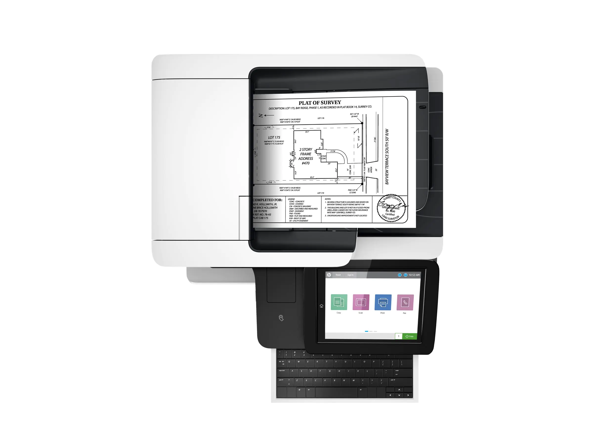 HP LaserJet Enterprise Flow MFP M528z - Multifunktionsdrucker - s/w - Laser - Legal (216 x 356 mm)/A4 (210 x 297 mm) (Original) - A4/Legal (Medien) - bis zu 43 Seiten/Min. (Kopieren) - bis zu 43 Seiten/Min. (Drucken) - 650 Blatt - 33.6 Kbps - USB 2.0, Gig