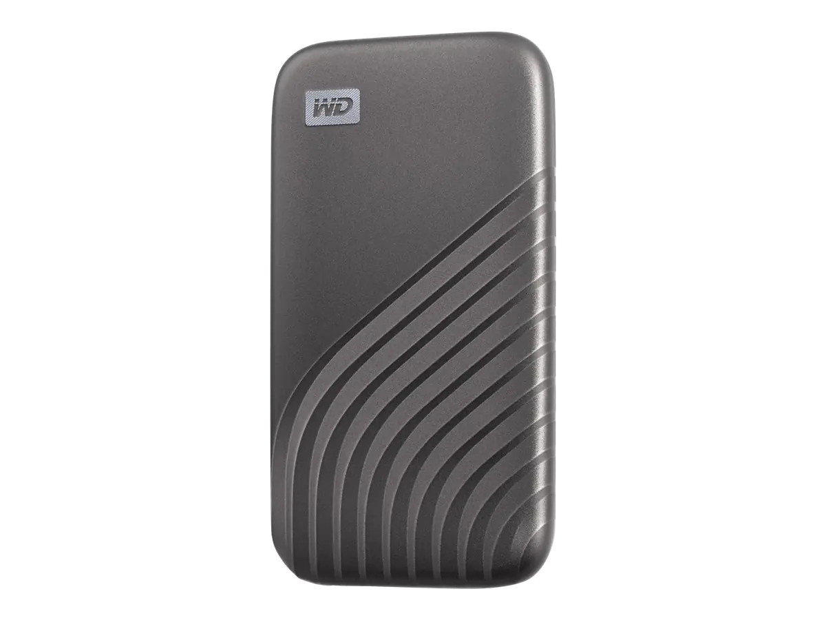 WD My Passport SSD WDBAGF0020BGY - SSD - verschlüsselt - 2 TB - extern (tragbar) - USB 3.2 Gen 2 (USB-C Steckverbinder) - 256-Bit-AES - Space-grau