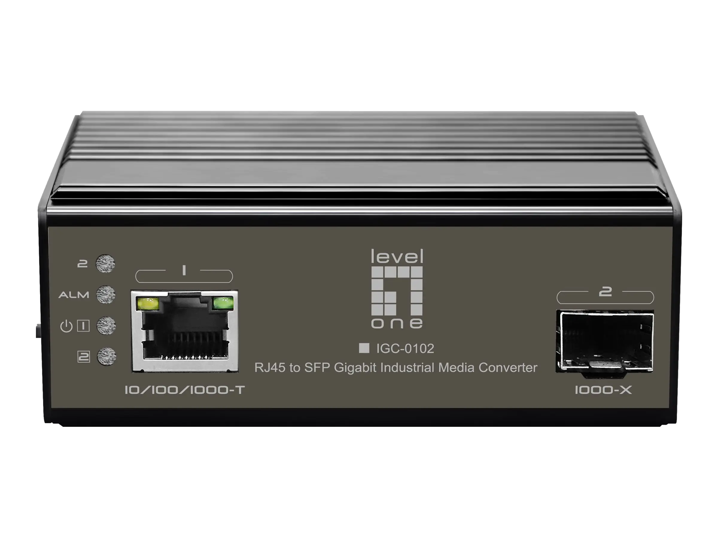 LevelOne IGC-0102 - Medienkonverter - 1GbE - 10Base-T, 100Base-TX, 1000Base-T, 1000Base-X - RJ-45 / SFP (mini-GBIC)