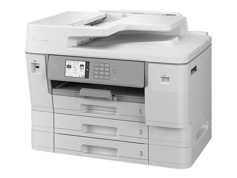 Brother MFC-J6957DW - Multifunktionsdrucker - Farbe - Tintenstrahl - A3/Ledger (Medien) - bis zu 25 Seiten/Min. (Kopieren) - bis zu 30 Seiten/Min. (Drucken) - 850 Blatt - 33.6 Kbps - USB 2.0, LAN, Wi-Fi(n), NFC, USB 2.0-Host Brother MFC-J6957DW - Multifunktionsdrucker - Farbe - Tintenstrahl - A3/Ledger (Medien) - bis zu 25 Seiten/Min. (Kopieren) - bis zu 30 Seiten/Min. (Drucken) - 850 Blatt - 33.6 Kbps - USB 2.0, LAN, Wi-Fi(n), NFC, USB 2.0-Host