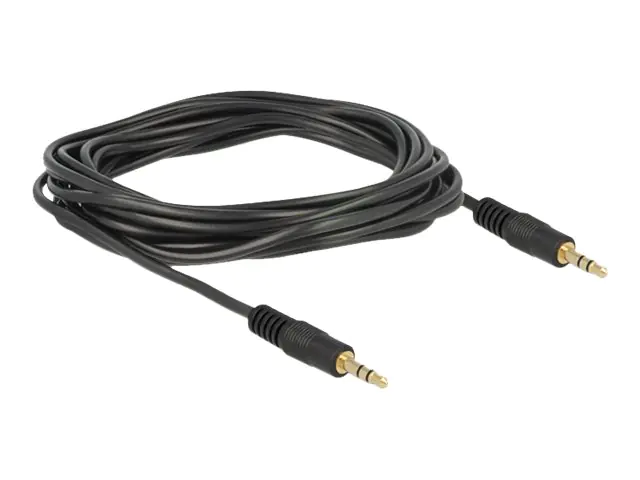 Delock - Audiokabel - mini-phone stereo 3.5 mm männlich zu mini-phone stereo 3.5 mm männlich - 3 m - Schwarz