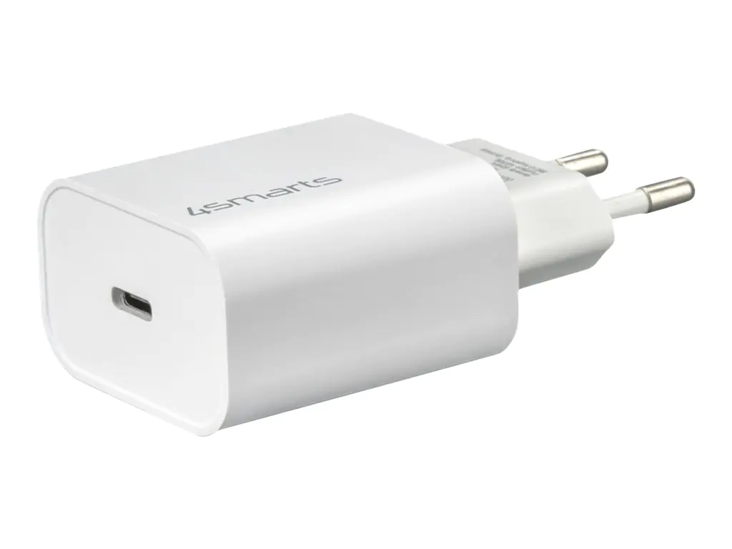 4smarts VoltPlug - Netzteil - 20 Watt - 3 A - PD (24 pin USB-C) - weiß 4smarts VoltPlug - Netzteil - 20 Watt - 3 A - PD (24 pin USB-C) - weiß
