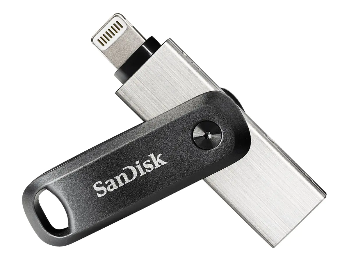 SanDisk iXpand Go - USB-Flash-Laufwerk - 64 GB - USB 3.0 / Lightning - für Apple iPad/iPhone (Lightning) SDIX60N-064G-GN6NN