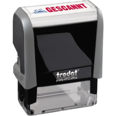 trodat Textstempel Printy 4912 128725 GESCANNT 47x18mm blau/rot trodat Textstempel Printy 4912 128725 GESCANNT 47x18mm blau/rot