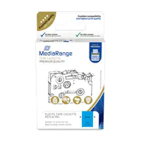 MEDIARANGE MRBTZ531 - Scwarz auf blau - Etikettenrolle - Kunststoff - Brother - P-Touch 10