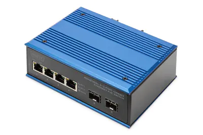 DIGITUS Industrial 4+2 -Port Gigabit Ethernet Switch