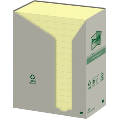 Post-it Haftnotiz Recycling Notes 655-1T 127x76mm gelb 16 St./Pack. Post-it Haftnotiz Recycling Notes 655-1T 127x76mm gelb 16 St./Pack.