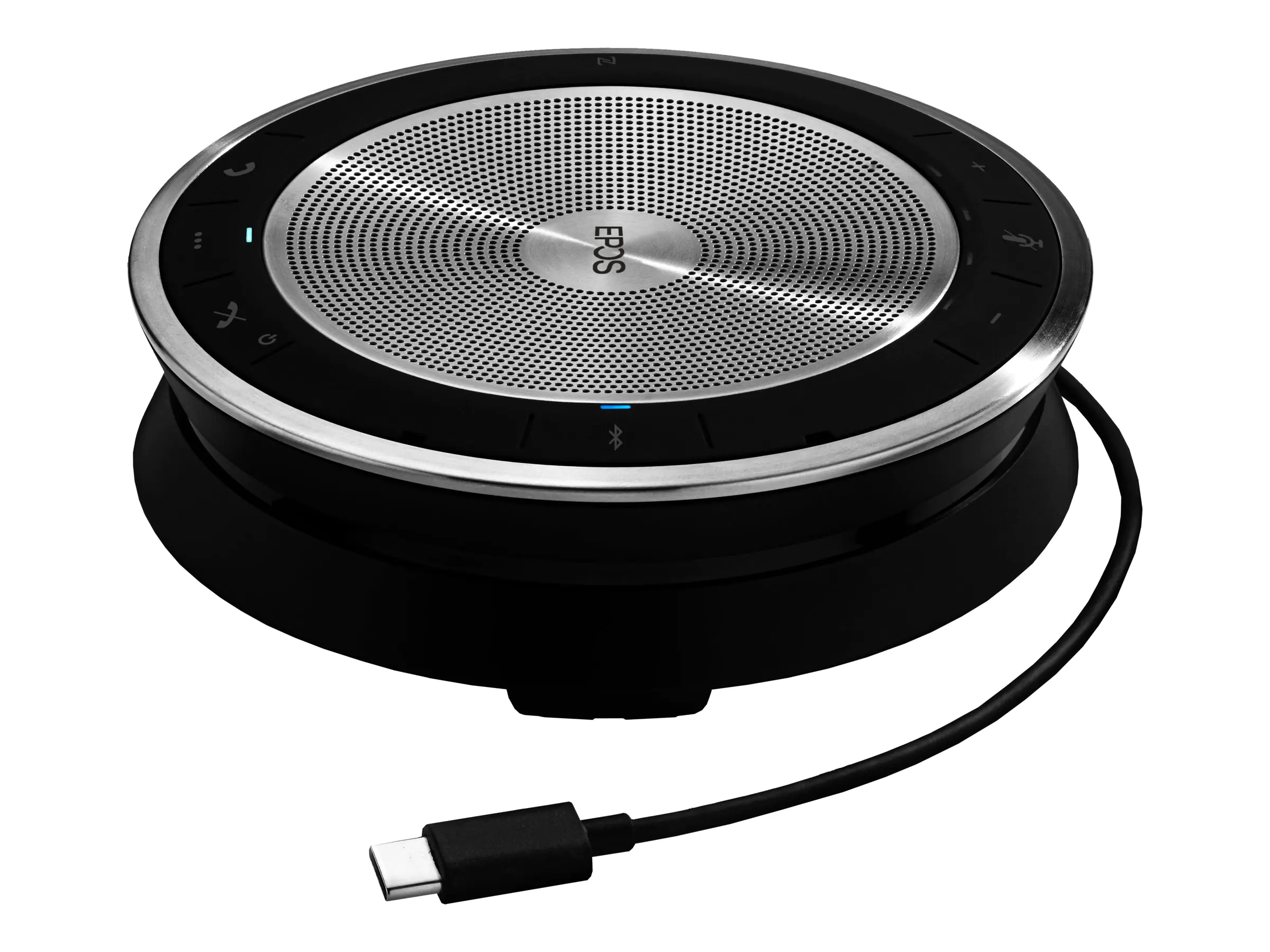 EPOS EXPAND SP 30+ - Smarte Freisprecheinrichtung - Bluetooth - kabellos - Schwarz, Silber - Zertifiziert für Skype für Unternehmen