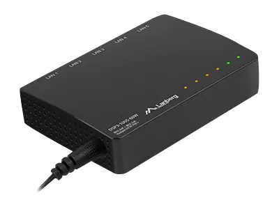 Lanberg DSP3-1005 - Switch - unmanaged - 5 x 10/100/1000 (4 PoE+) DSP3-1005-60W