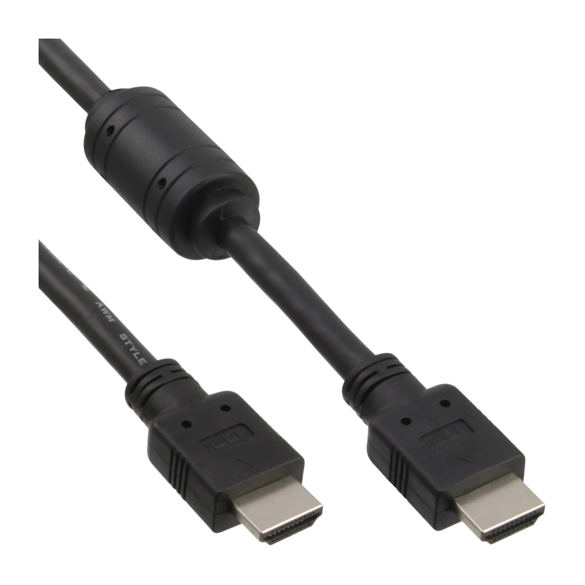 InLine High Speed - HDMI-Kabel - HDMI männlich zu HDMI männlich - 1 m - Schwarz