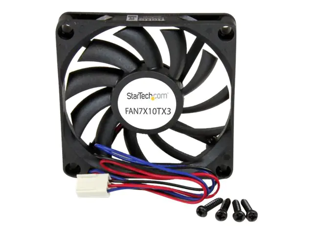 StarTech.com 70mm Gehäuselüfter - Lüfter 7cm für PC Gehäuse mit 3-pin Molex Stecker